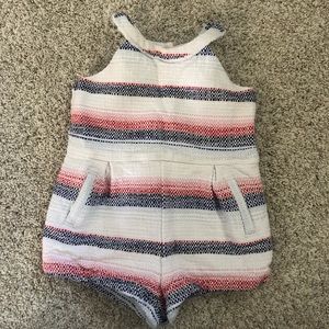 Janie and Jack striped romper, size 2T